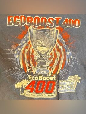 NASCAR Homestead Miami Speedway Eco Boost 400 2018 Graphic Shirt 2xLarge Blue